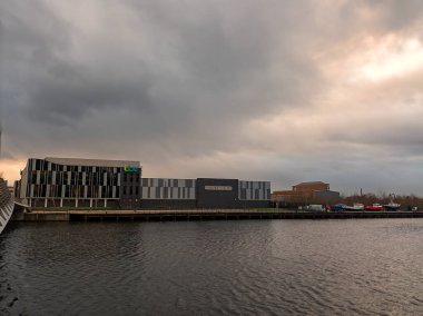 Salford Quays, Greater Manchester, İngiltere 'de yayınlanan 