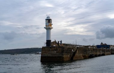 Penzance, Cornwall, İngiltere 'deki Liman Feneri.