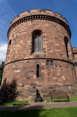Carlisle Kalesi, Cumbria, İngiltere 'de şehir merkezinde.