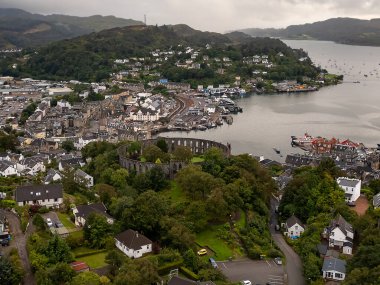 İskoçya 'nın Argyll ve Bute kentlerindeki Oban manzarası