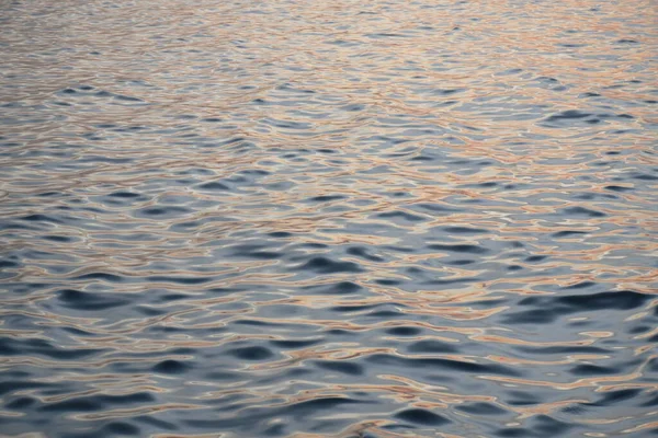Onda Superfície Água Mar Pôr Sol Fundo Textura — Fotografia de Stock