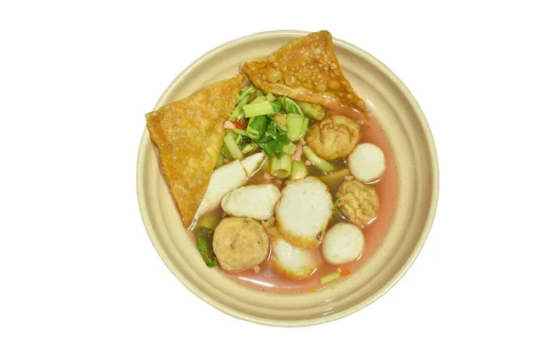 Albóndiga Hakka China Hervida Hecha Chuleta Cerdo Relleno Tofu Frito —  Fotos de Stock