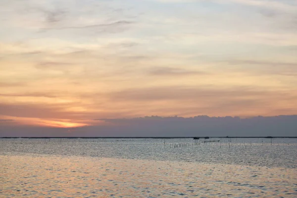 Meereslandschaft Bei Sonnenuntergang Thailand — Stockfoto