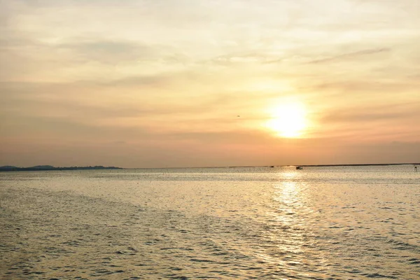 Krajobraz Morza Zachodzie Słońca Tajlandii — Zdjęcie stockowe