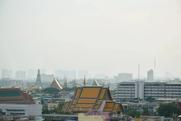 Bangkok Tayland Daki Binadan Şehrin Üst Manzarası — Stok fotoğraf