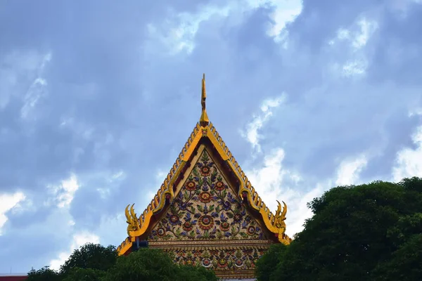 Church Sunset Wat Prayurawongsawas Warawihan Thailand — Stock Photo, Image