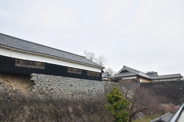 Zamek Kumamoto Zniszczony Przez Ogień Ale Gubernator Odbudować Zachować Japonii — Zdjęcie stockowe
