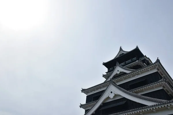 Kumamoto Castle Destroyed Fire Governor Rebuild Conserve Japan — Stock Photo, Image