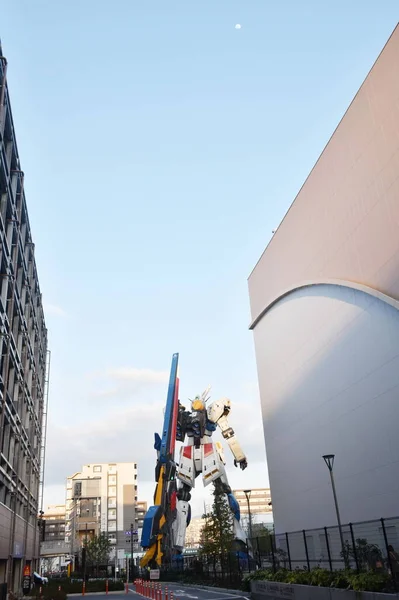 Fukuoka Japan Březen 2023 Gundam Model Ukazuje Nákupním Parku Mitsui — Stock fotografie