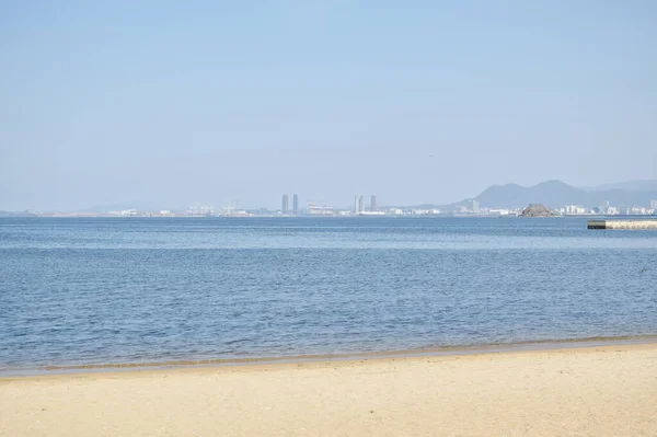 Praia Momochi Praia Parque Paisagem Fukuoka Japão — Fotografia de Stock