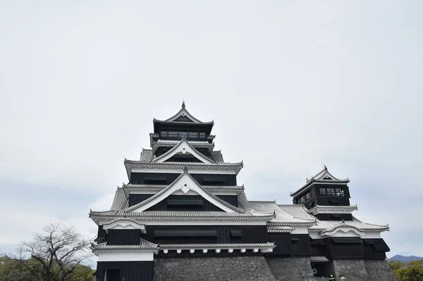 Kumamoto Κάστρο Καταστράφηκε Από Πυρκαγιά Αλλά Κυβερνήτης Ανοικοδόμηση Και Διατήρηση — Φωτογραφία Αρχείου