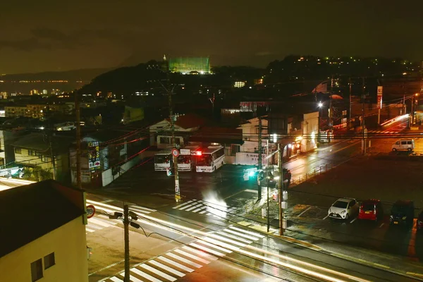 Beppu Japon Mars 2023 Paysage Construction Rue Dans Nuit — Photo