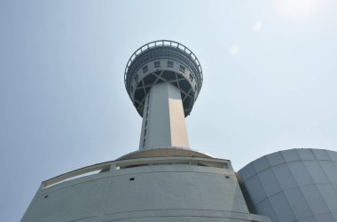Samut Prakan şehri gökdeleni Tayland 'da eski hapishaneden dönüm noktasına yeniden inşa edildi