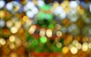 Bulanık sarı parlak ışık arkaplanı ve dokusu  