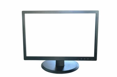 diyot bilgisayar monitörü beyaz arkaplanda ışık yayıyor