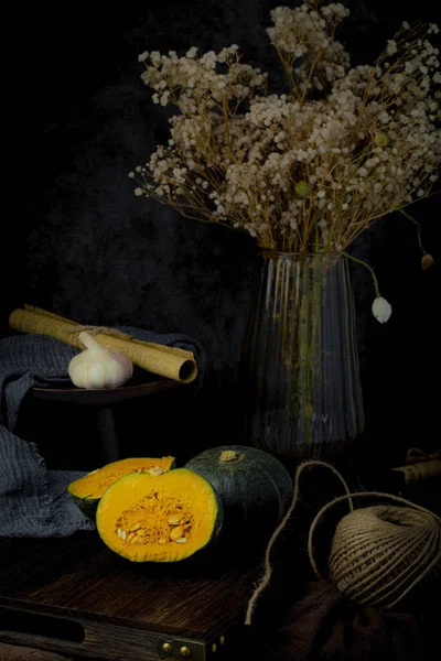 Pumpkin Art Photography Vintage Decor High Quality Photos — Stock Photo, Image