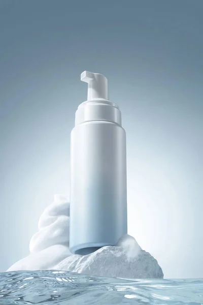 Botella Producto Blanco Sin Logotipo Sin Marca Para Diseño Maqueta —  Fotos de Stock