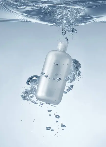 Botella Producto Blanco Sin Logotipo Sin Marca Para Diseño Maqueta —  Fotos de Stock