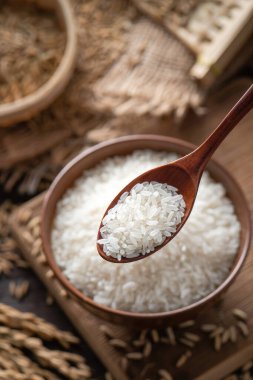 Asian rice, Vietnam rice is the best rice in Asia, hi res photo clipart