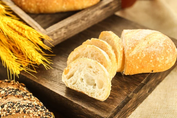 Vintage Bread Photo Original Raw Wheat Bread — Stock Photo, Image