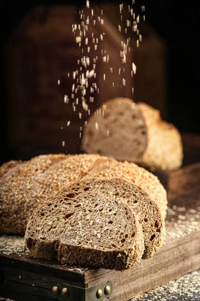 Vintage Bread Photo Original Raw Wheat Bread — Stock Photo, Image