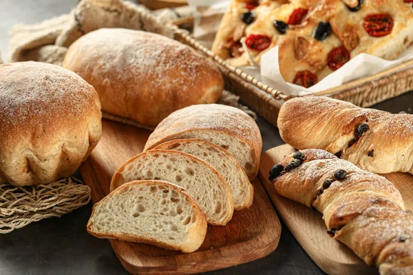 Фото Винтажного Хлеба Оригинального Сырого Пшеничного Хлеба Фото Привет — стоковое фото