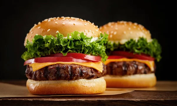 Хорошие Заголовки Статей Гамбургерах Res Photo — стоковое фото