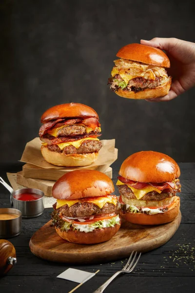 Artikel Yang Bagus Tentang Hamburger Res Foto — Stok Foto