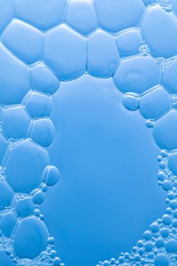 Ürünler için su kabarcıkları, yüksek çözünürlüklü görüntülerde su yüzeyi