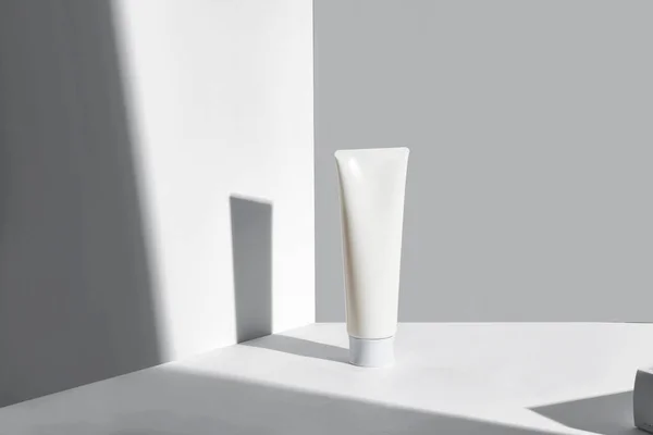 Labelloze Cosmetische Pot Voor Prototype Ontwerp — Stockfoto
