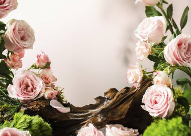 Ürün markaları doğa arka planında sergileniyor.