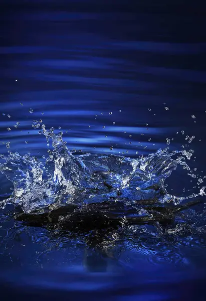 Powierzchnia Wody Pod Oceanem Pod Tapetą Jeziora Prezentacji Produktów Wyświetla — Zdjęcie stockowe