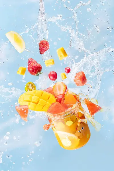 Beautiful Images Fruit Drinks High Quality Photos Beautiful Cups — Stock Photo, Image