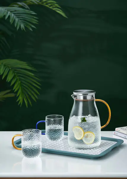 Beautiful Images Lemonade Mixing Drinks Beautiful Photos Summer Drinks — Stock Photo, Image