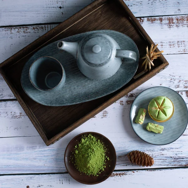 Beautiful Images Matcha Matcha Drinks How Prepare Matcha Tea Studio — Stock Photo, Image