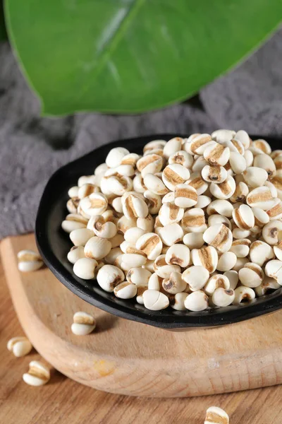 Immagini Semi Coix Cereali Dietetici Cibi Vegetariani Foto Alta Qualità — Foto Stock