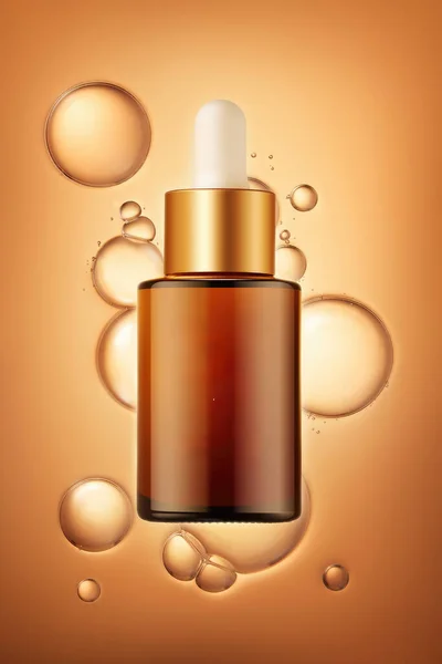 Cosmetic Bottles Jar Lotion Design Labeling Logos Cosmetic Realistic Mockups — Stock Photo, Image