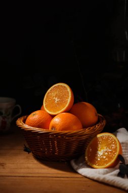 Portakalların güzel resimleri, eski tarz fotoğrafçılık, yüksek kaliteli resimler.