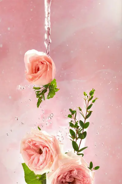 Rose wallpaper for product display, rose background, high quality images