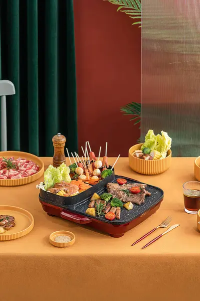 Изображения Приготовления Пищи Дома Приготовление Ужина Азиатская Еда Столе — стоковое фото