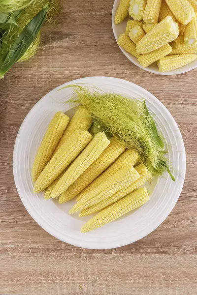 Kukurydza Kolby Kukurydzy Wysokiej Jakości Zdjęcia Kukurydzy — Zdjęcie stockowe