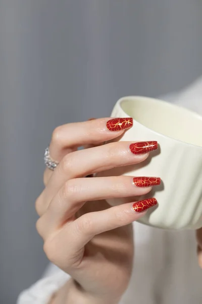 Neue Bilder Von Nagelschönheit Nagelpflege Für Gesunde Und Glückliche Nägel — Stockfoto