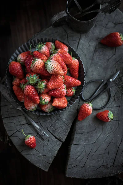 New Images Strawberries Vintage Strawberries High Quality Images — Stock Photo, Image