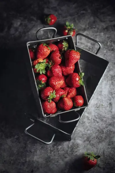 Nieuwe Beelden Van Aardbeien Vintage Aardbeien Afbeeldingen Van Hoge Kwaliteit — Stockfoto
