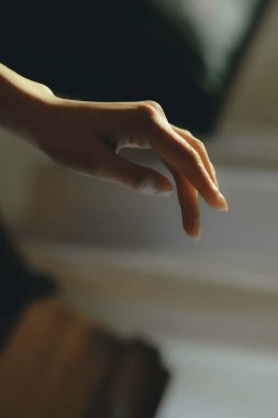 Alıntı için el, el havası, kadın güzellik eli