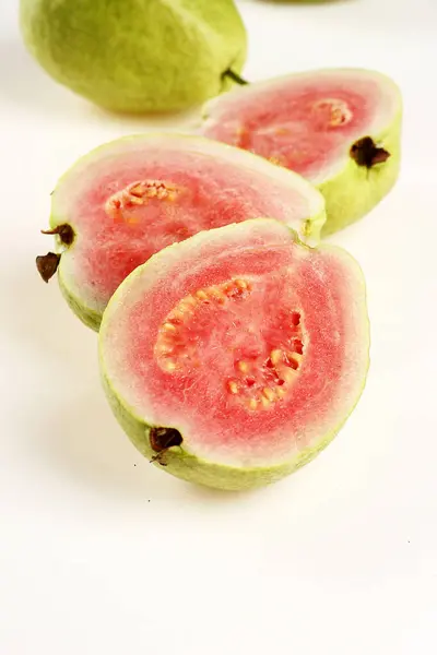 Guava Pembe Guava Lezzetli Asya Guava Resimleri Yüksek Kaliteli Resimler — Stok fotoğraf