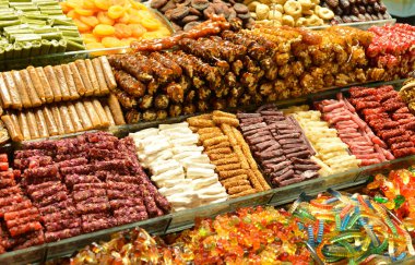 Türk spesiyalitesi İstanbul 'u, kekleri ve tatlıları