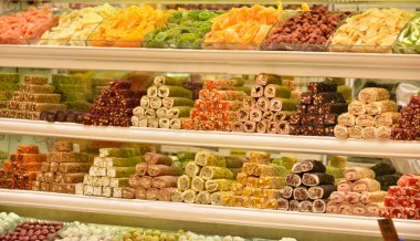 Türk spesiyalitesi İstanbul 'u, kekleri ve tatlıları