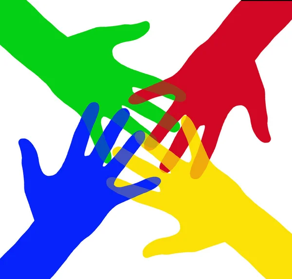 Handen Zijn Een Symbool Van Vriendschap Communicatie Vrede Geluk Enz — Stockfoto