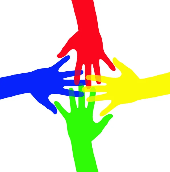 Dłonie Symbolem Przyjaźni Komunikacji Pokoju Szczęścia Itp — Zdjęcie stockowe